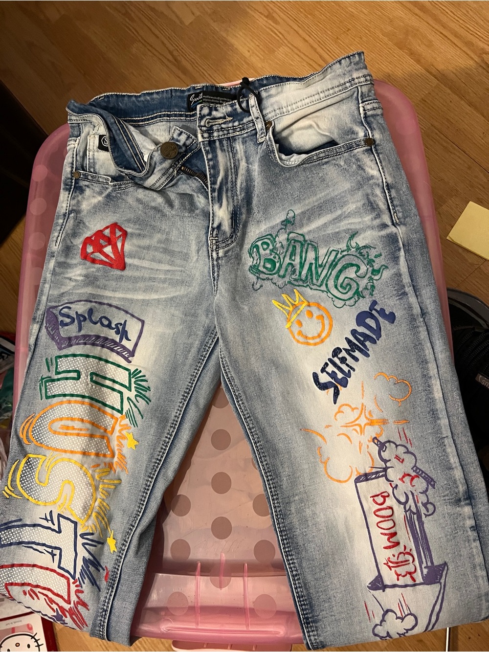 SWITCH REMARKABLE BOYS JUNIOR BLUE JEANS PANTS SIZE 18